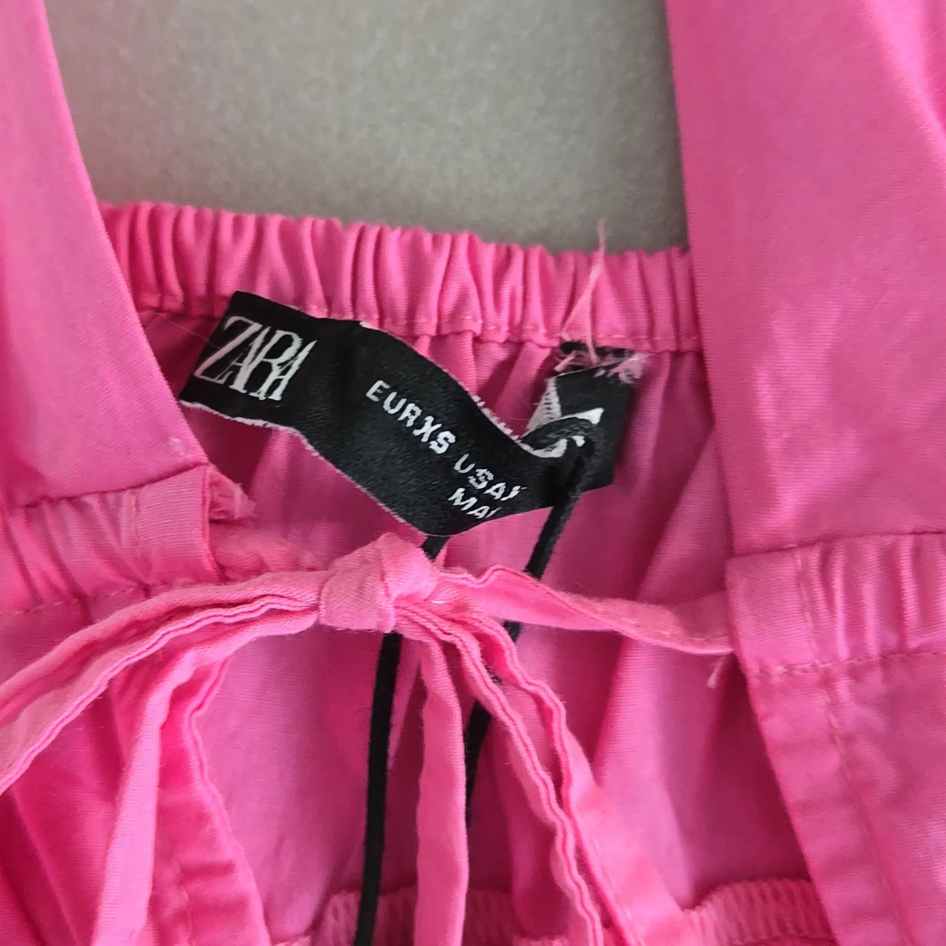 NWT! Zara Fuchsia Lace-Trimmed Top Size XS - Image 6