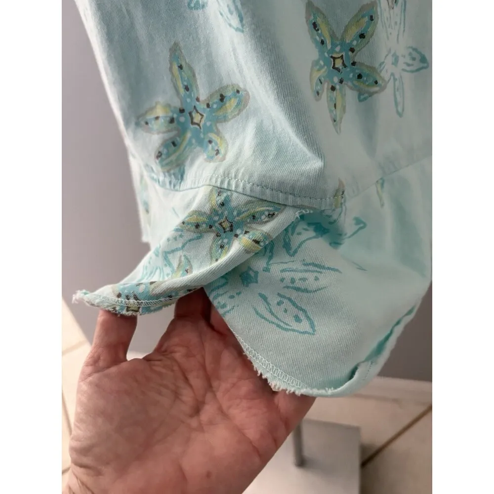 Fresh Produce Dress Size Small Blue Turtle Starfish Seahorse Beach Coverup *** - Image 5