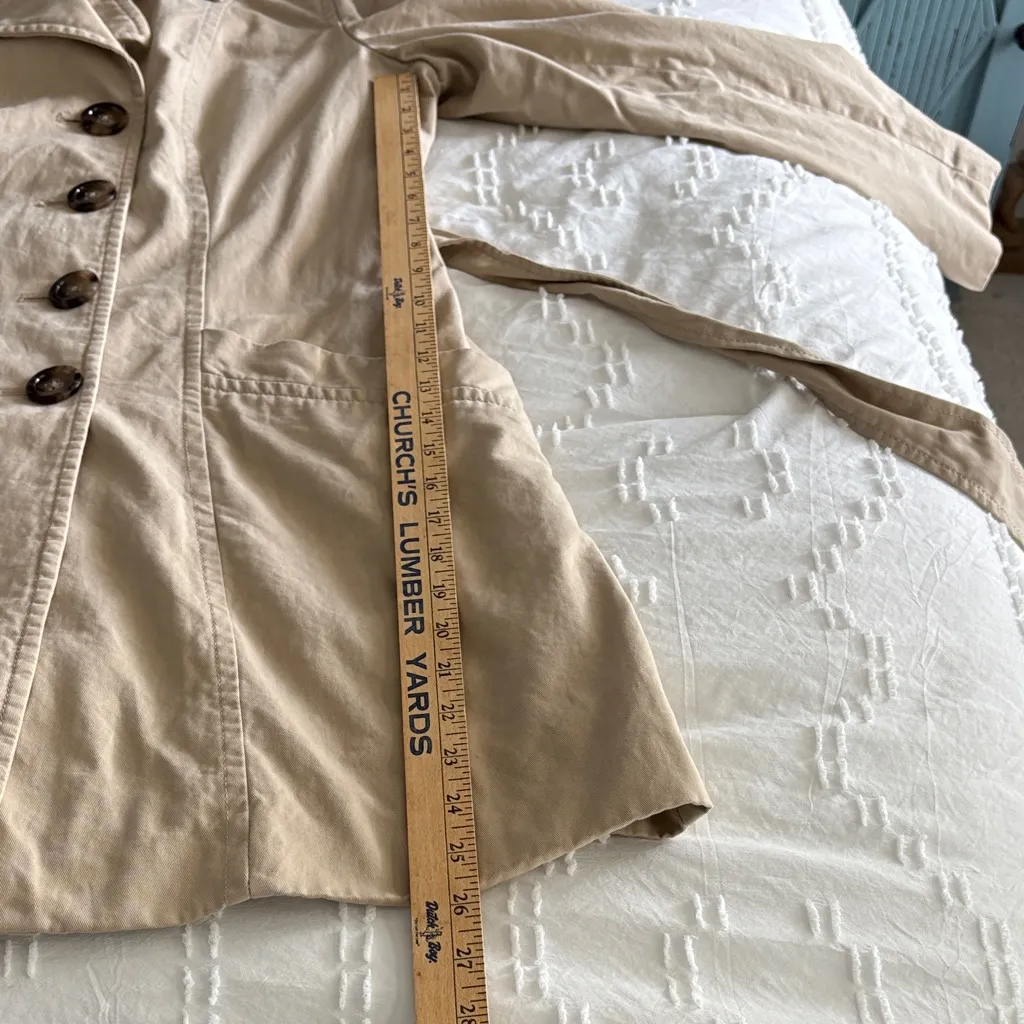 Old Navy Women's Tan Mid-Weight Trench Coat with Belt  XL - Image 14