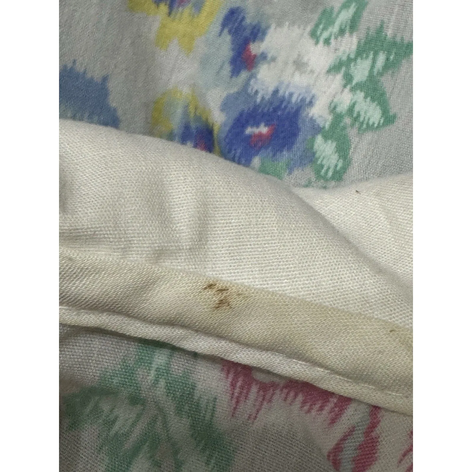 VTG Smart Time XL ? USA Floral Babydoll Snap Up House Dress Robe Nightgown Lace - Image 9