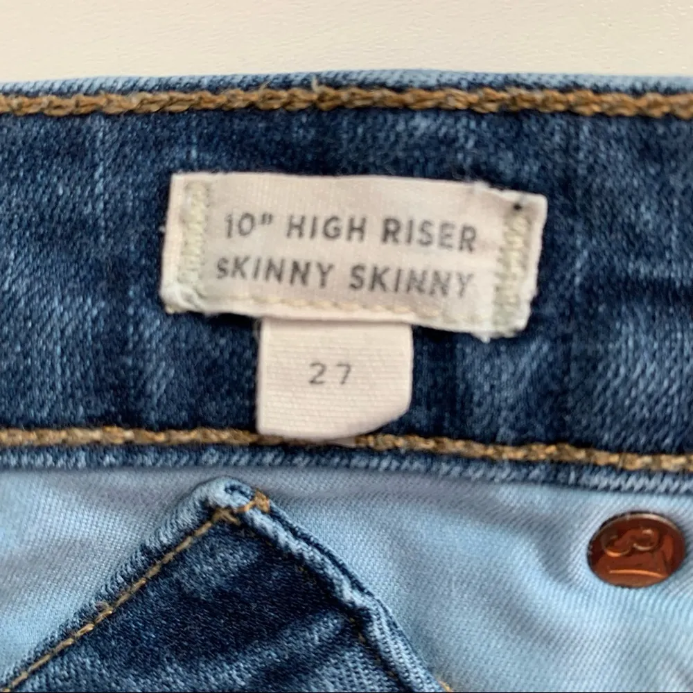 EUC Madewell 10” High Riser Skinny Skinny Jeans Size 27 - Image 4