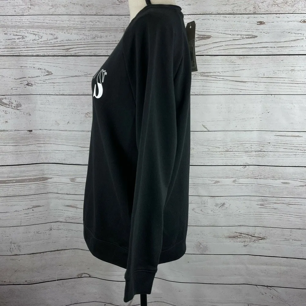 Levi's Womens 2X-Large Sweatshirt Stretch Long Sleeve Black w/ White Logo New - Image 6