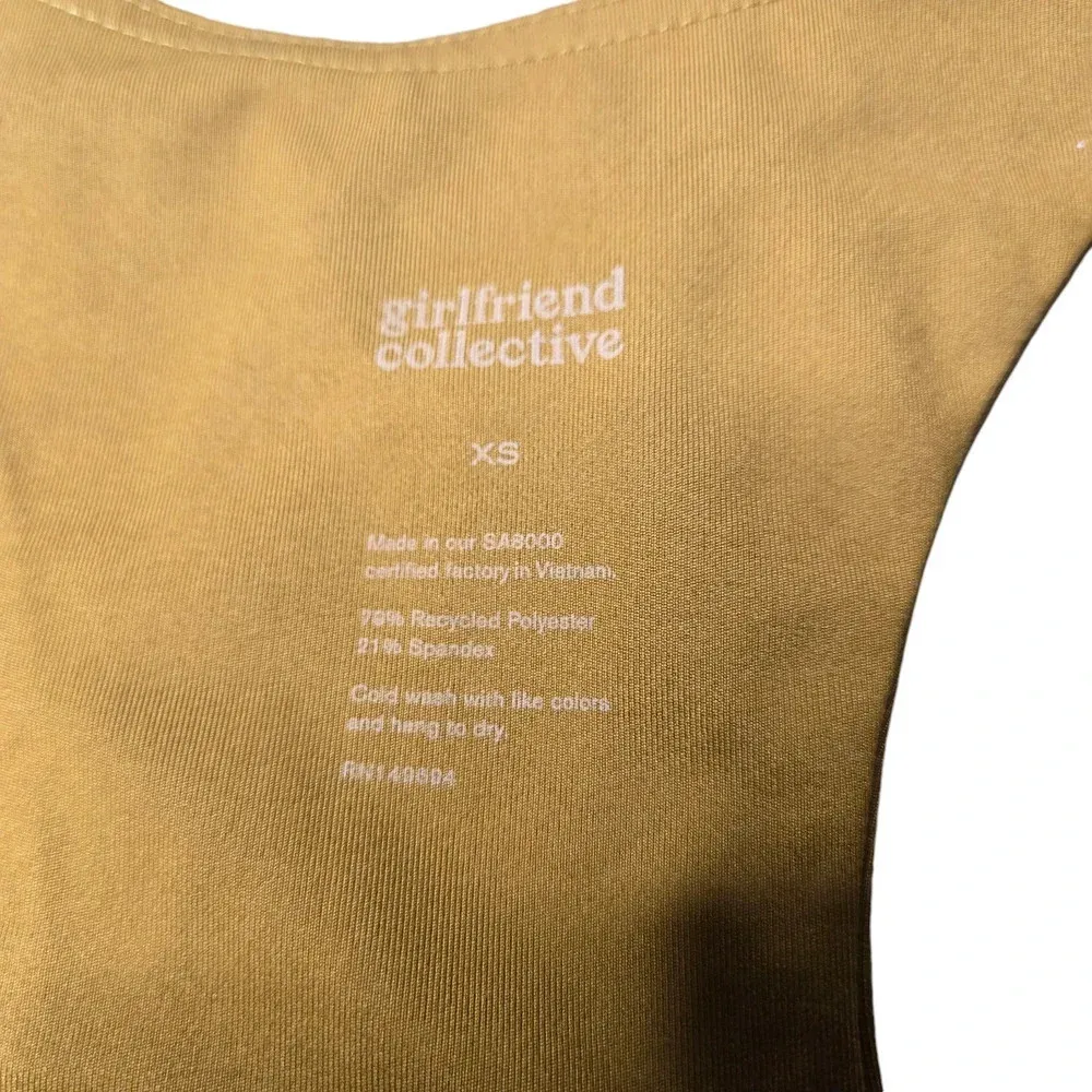 Girlfriend Collective Paloma Sports Bra & High Waist Leggings in Saddle XS - Image 6