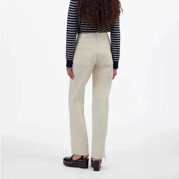 Madewell The Emmett Wide-Leg Full Length Jean Patch Pocket Edition vintage white - Image 10