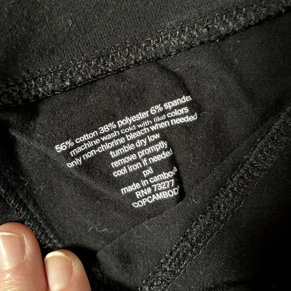 Sonoma petite bootcut black low rise comfortable cotton spandex sweatpants - Image 4