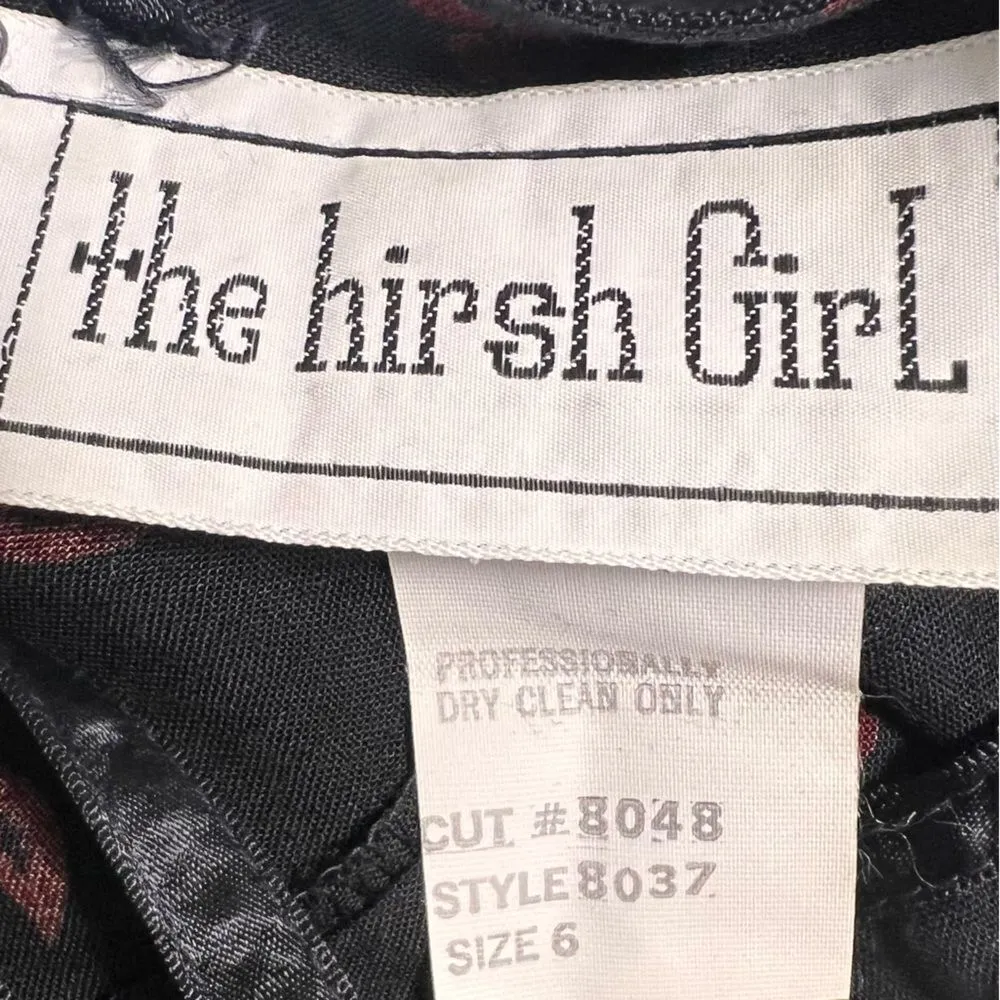 Vintage The Hirsh Girl Cropped Jumpsuit Black Size 6 - Image 6
