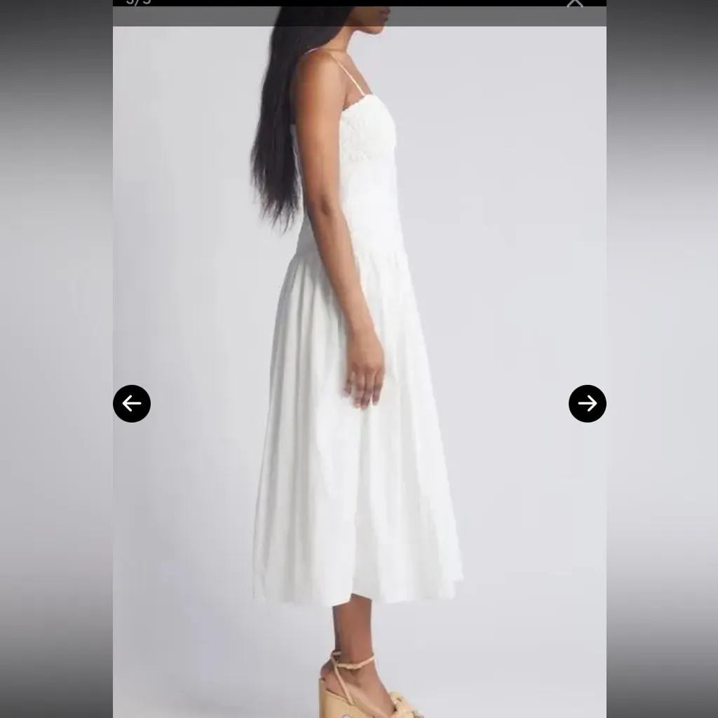 Moon River Sweetheart Neck Midi Sundress - Image 3