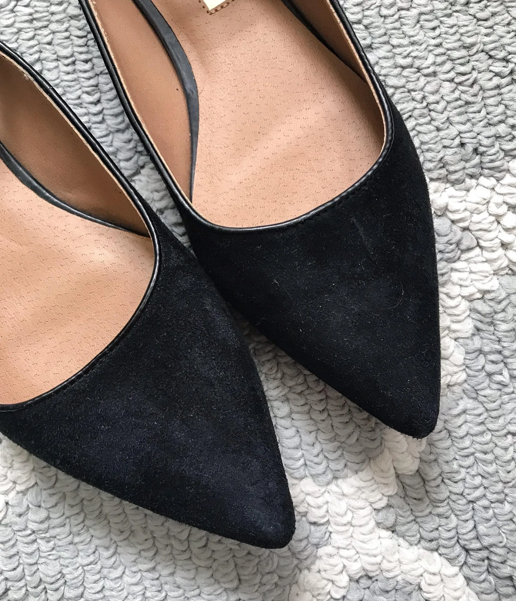 Audrey Brooke Pointed Toe Suede Ankle Strap Ballet Flat - Image 8