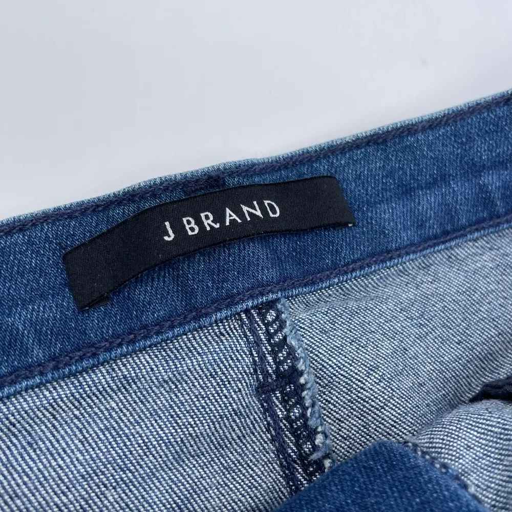 J Brand Bonny Galaxy Frayed Denim Jeans Mini Skirt - Image 10