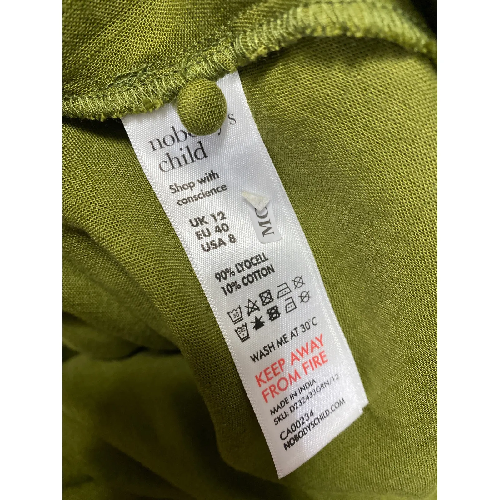 Nobody's Child Women's Green V - Image 5