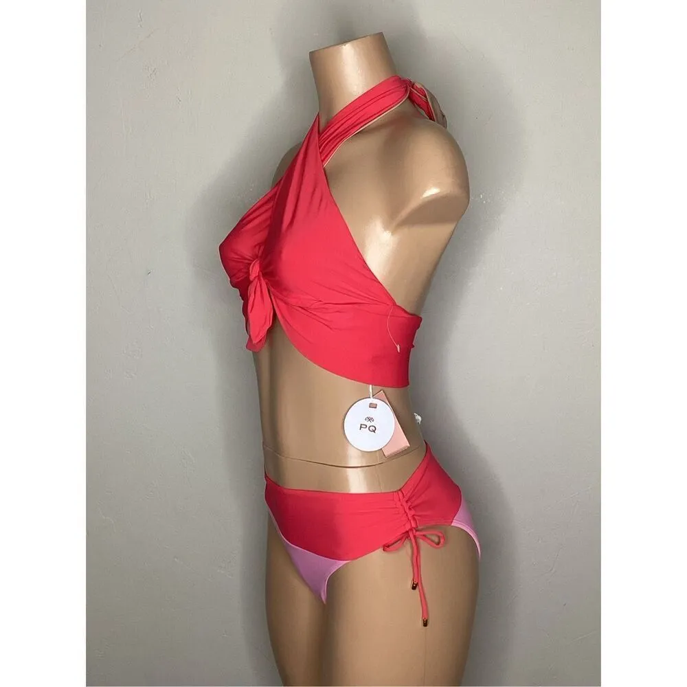 New. PQ red and pink bikini. D-top/S-bottom. Retails $154 - Image 7