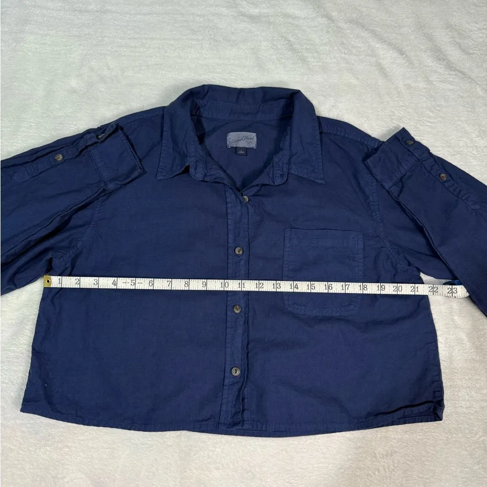 Universal Thread Blue Blouse Relaxed Fit Lightweight - Image 2