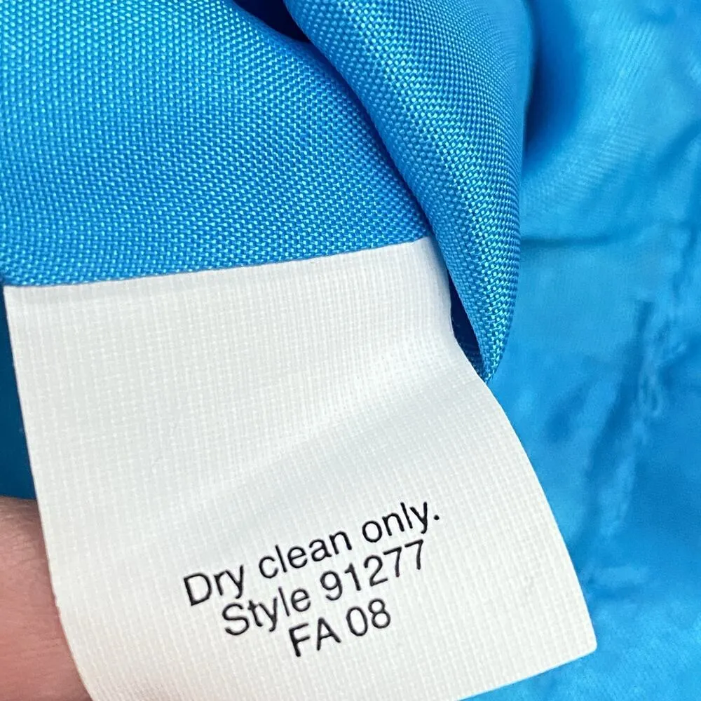 J. Crew Dress Women’s 10P Silk Blue Midi Strapless Pleated Hoco Prom Bridesmaid - Image 7