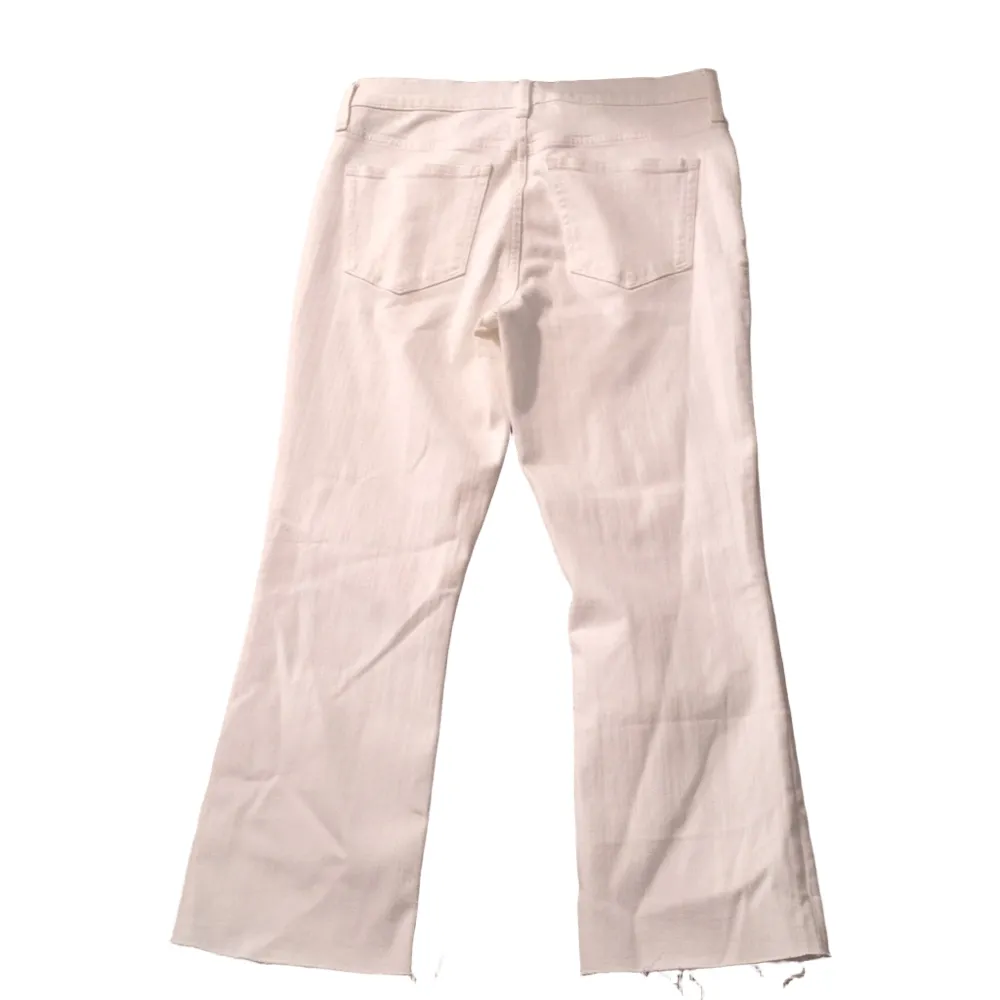 J. Crew White Mid Rise Flare Crop Jeans Size 29 - Image 7
