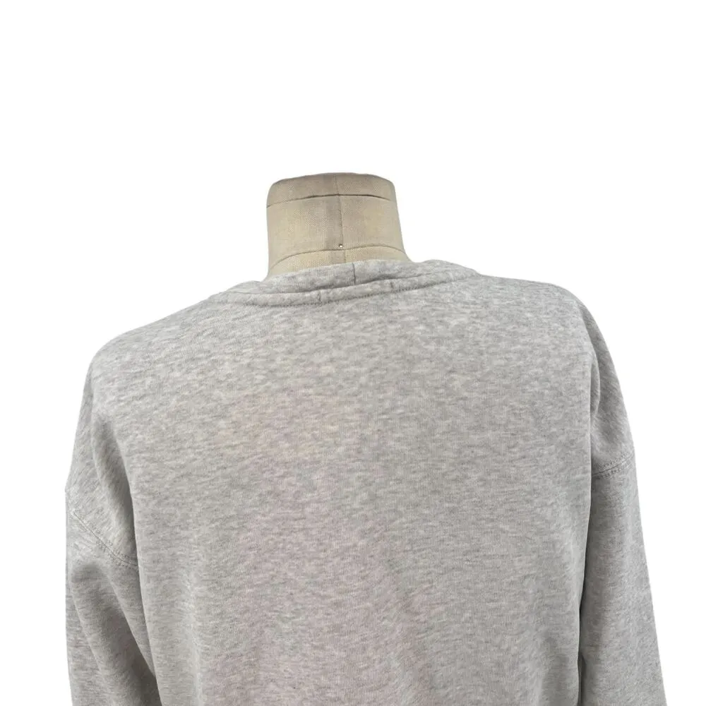 James Perse Light Gray Crew Neck Terry Cotton‎ Sweatshirt Size 0 / XS - Image 8
