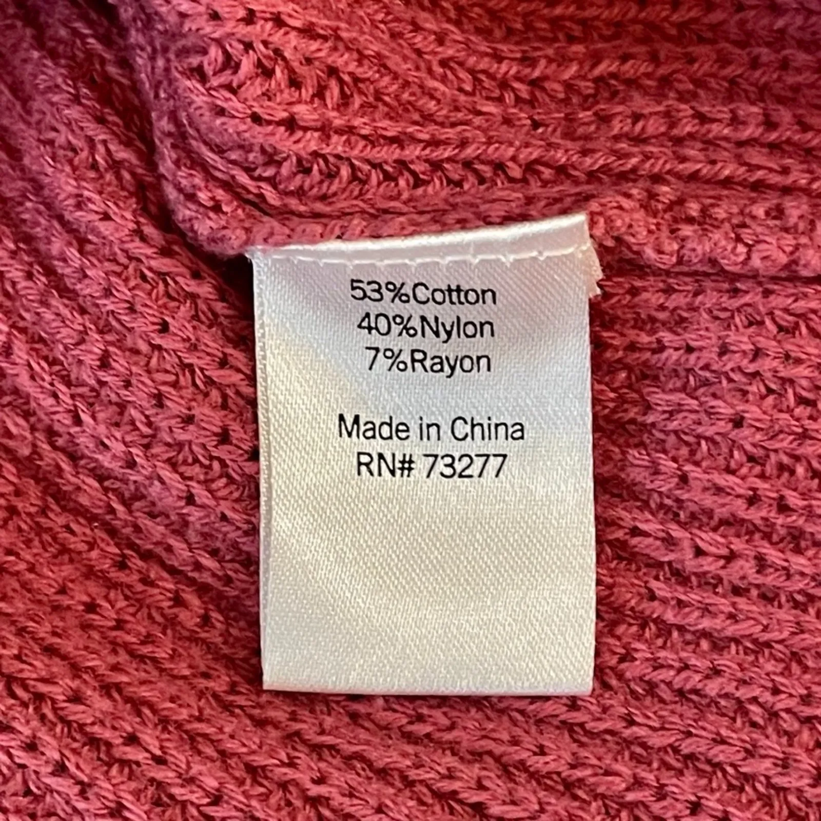 Sonoma | Mauve Crew Neck Cable Knit Sleeve Sweater | Large - Image 7