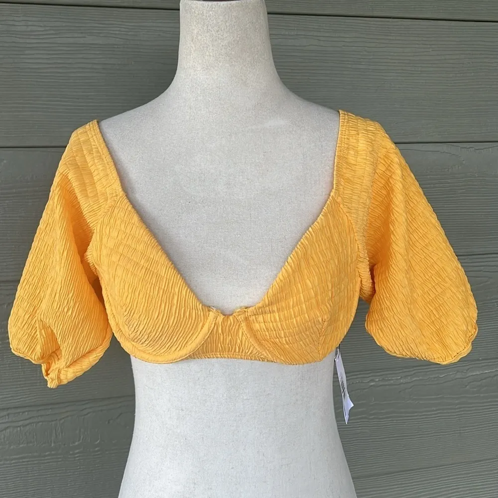 Topshop Shirred Underwire Bikini Top - Image 2