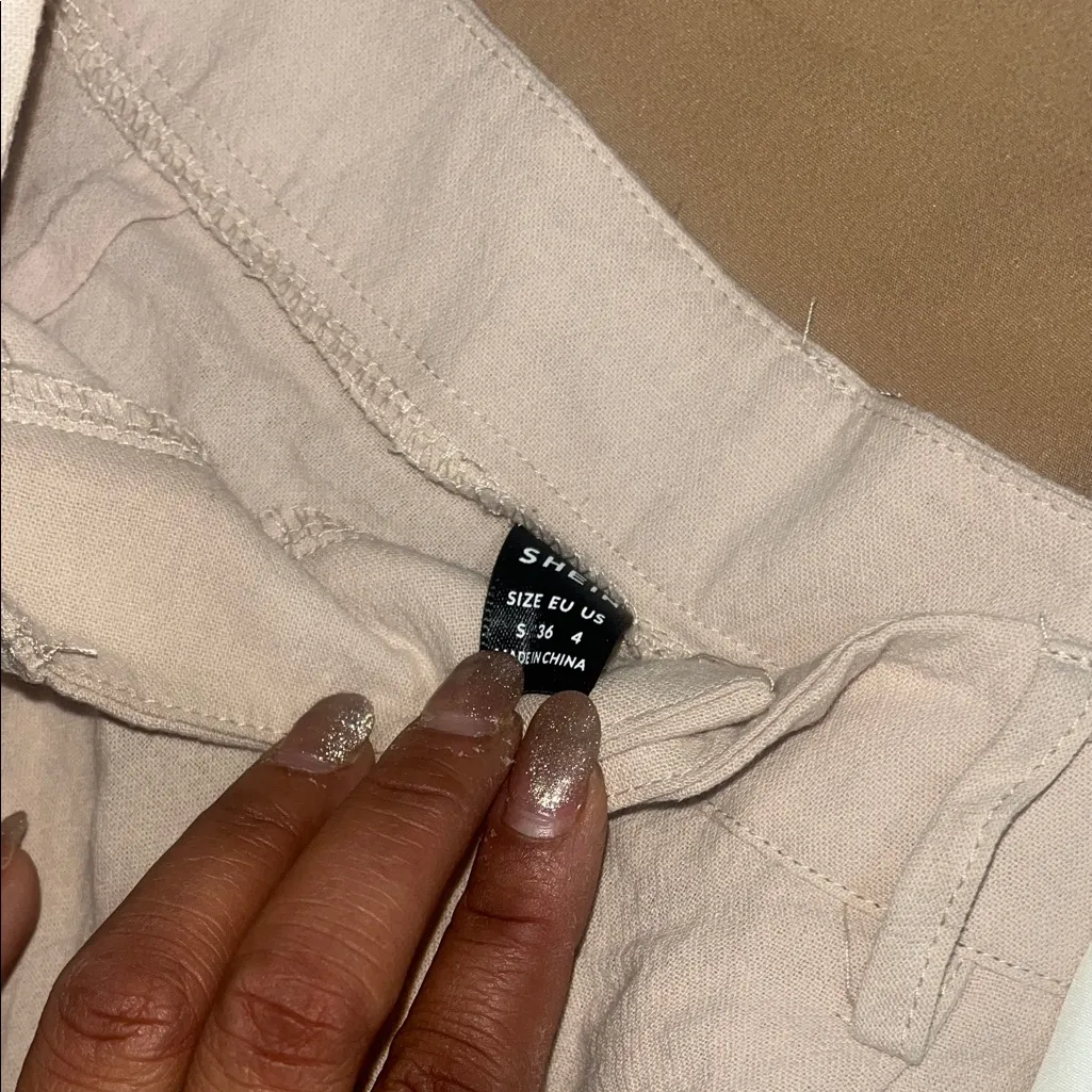 Stylish Tan and Cream Pants Set 3 - Image 4