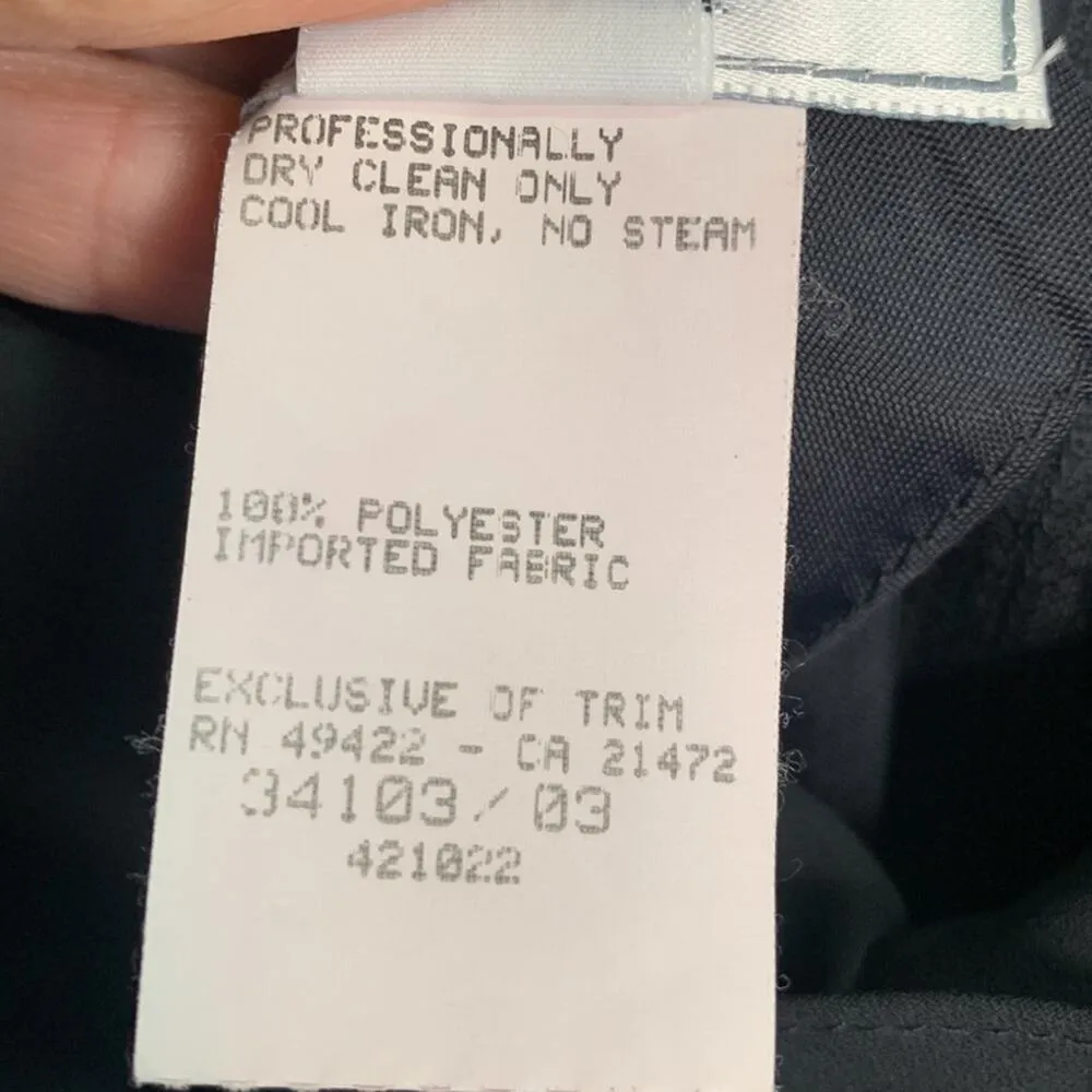 Jessica McClintock Gunne Sax Vintage 90s Black Long Formal Dress W-709 Size 3/4 - Image 5