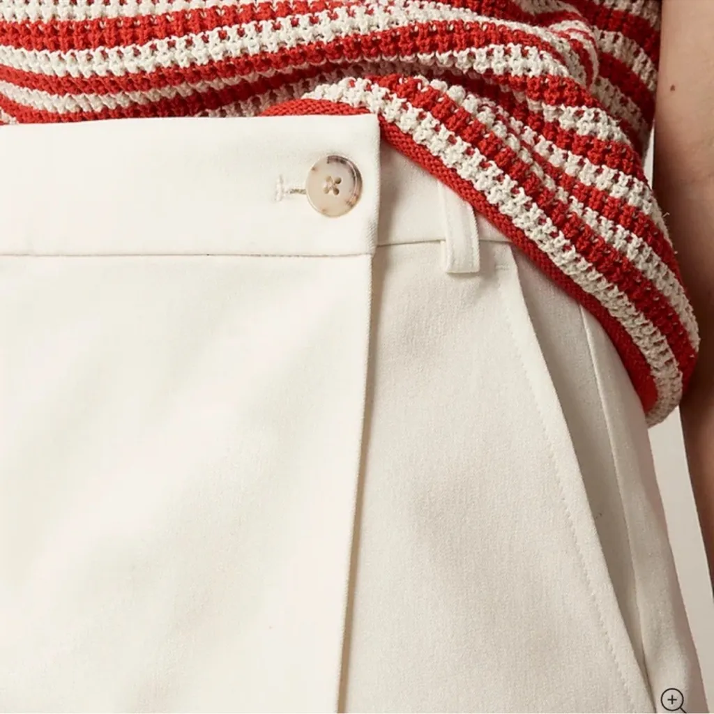 J.Crew  Wrap-front skort in bi-stretch cotton blend - Image 2