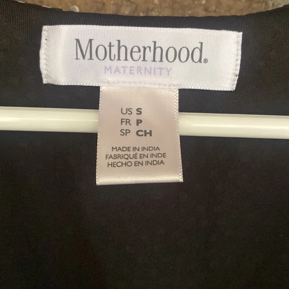 Motherhood maternity black and white polka dot dress size small/p - Image 2