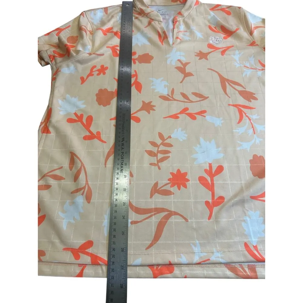 Nike DriFit Womens XL Colorful Briarwood Golf Club Blouse - Image 7