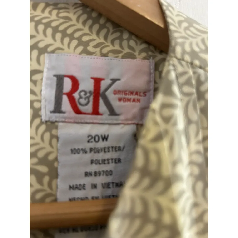 R&K 20W Dress Springtime Easter Dress Long Length Plus size - Image 5