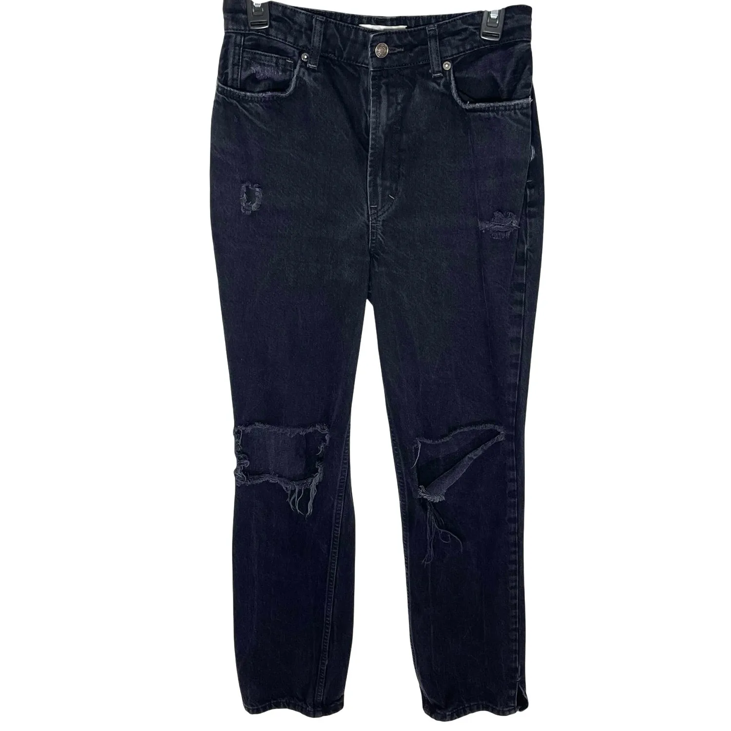 FREE PEOPLE x WE THE FREE Women’s My Own Lane Black Distressed Jeans - Image 2