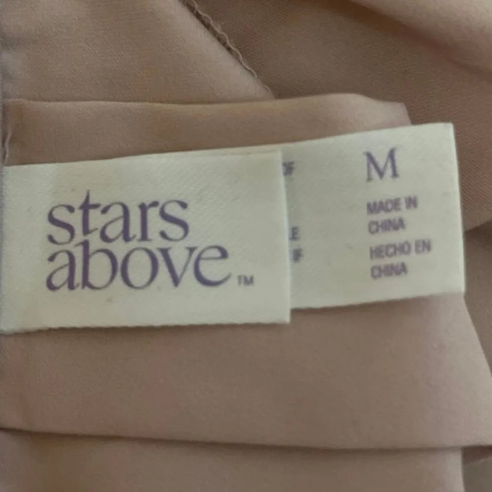 Stars Above Nightwear Pajamas Sleep Solid Pink Short Sleeve Button Up Shirt Sz M - Image 3