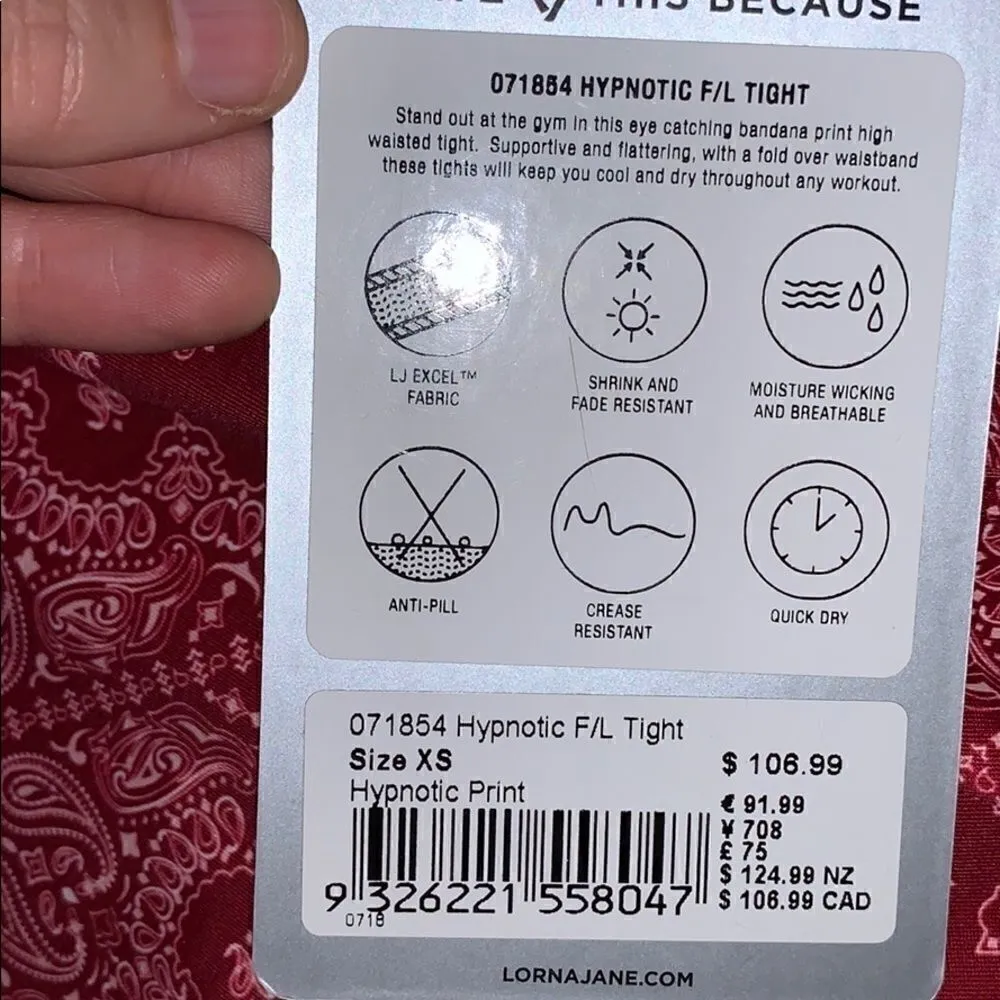 Nwt Lorna Jane Hypnotic full length tight leggings - Image 6