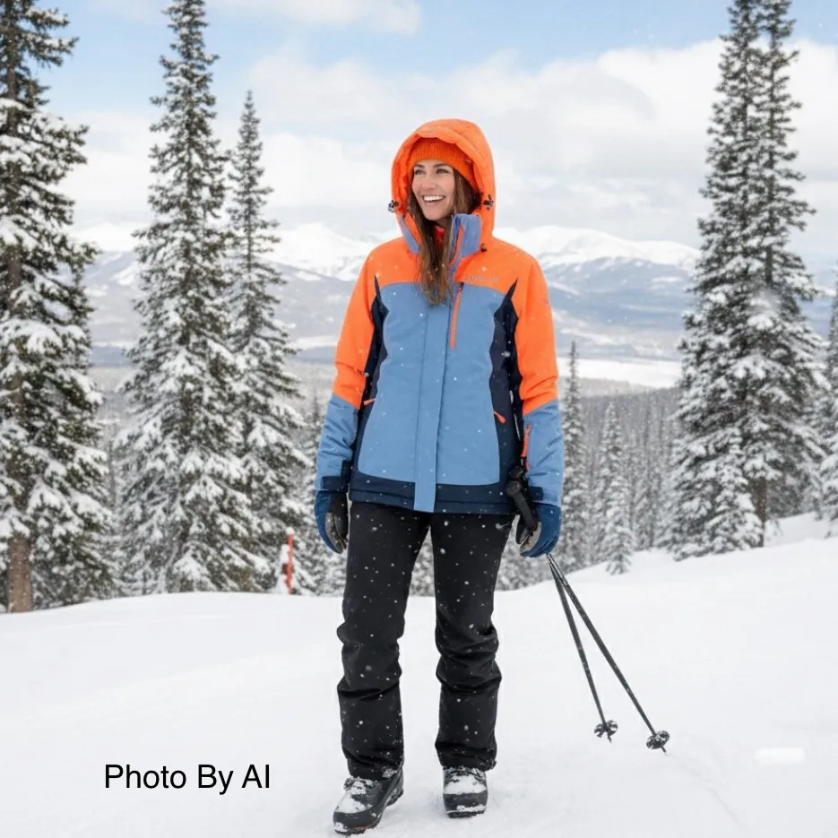 ORELAY PTX Winter Jacket Snowboard Ski Water Resistant Colorblock Size Medium - Image 11