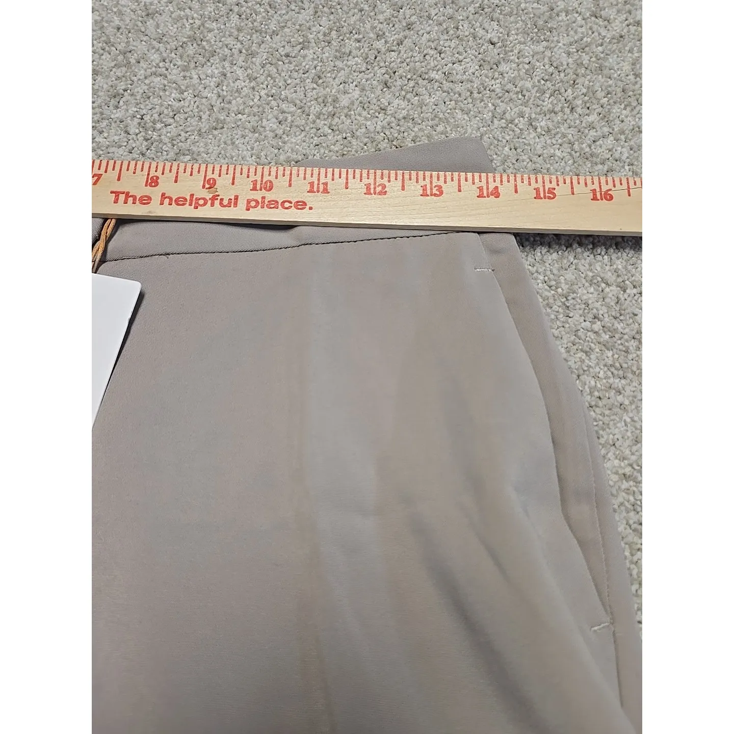Quince Women's Stretch Crepe Pleated Wide Leg Pants Sand-Tan sz 8 NWT 30" Inseam - Image 7
