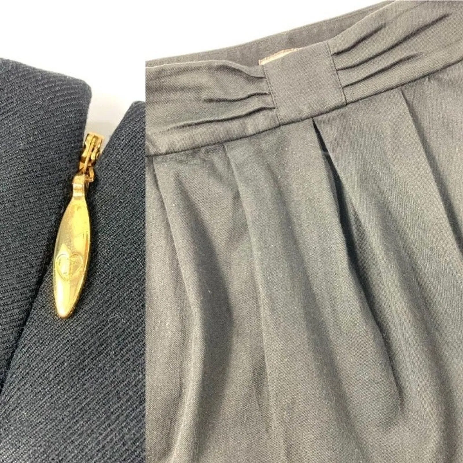 Vintage Y2K Juicy Couture Wool Blend‎ Mini Skirt Women's Sz 4 Black - Image 5