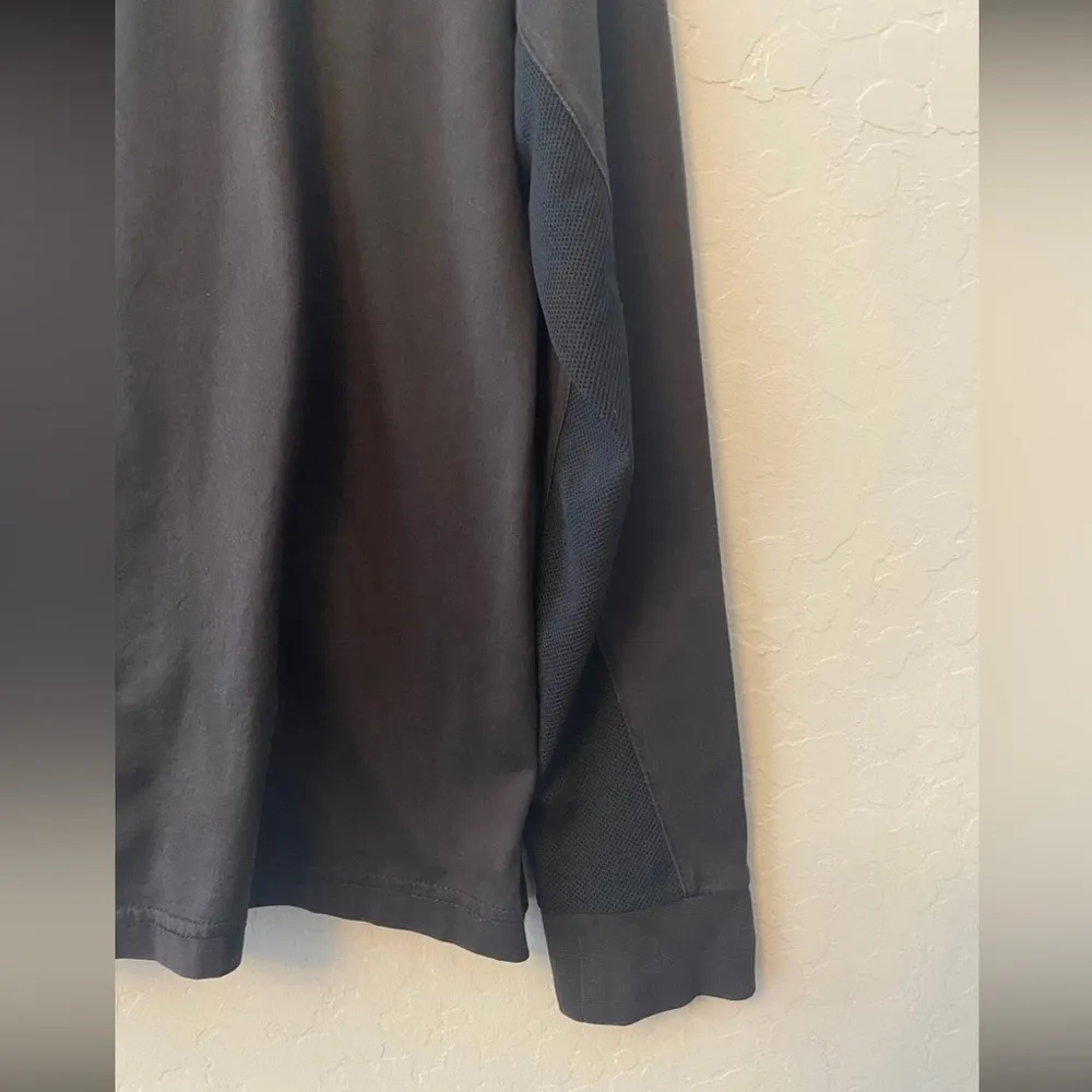 SanSoleil sun protection black long sleeve zip with leopard detail size M Size M - Image 9