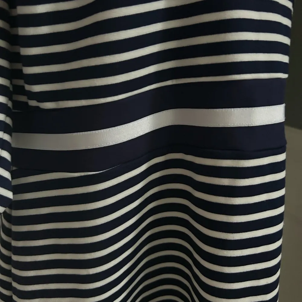 Draper James striped persley ponte dress navy/white 1X - Image 6