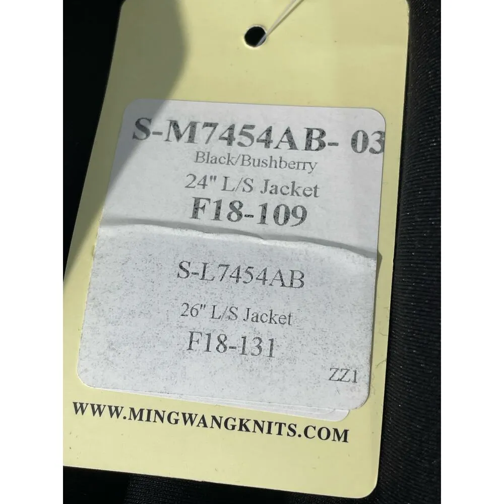 Ming Wang Jacket Small Black Lace Up Asian Inspired Dark Academia Whimsygoth - Image 8