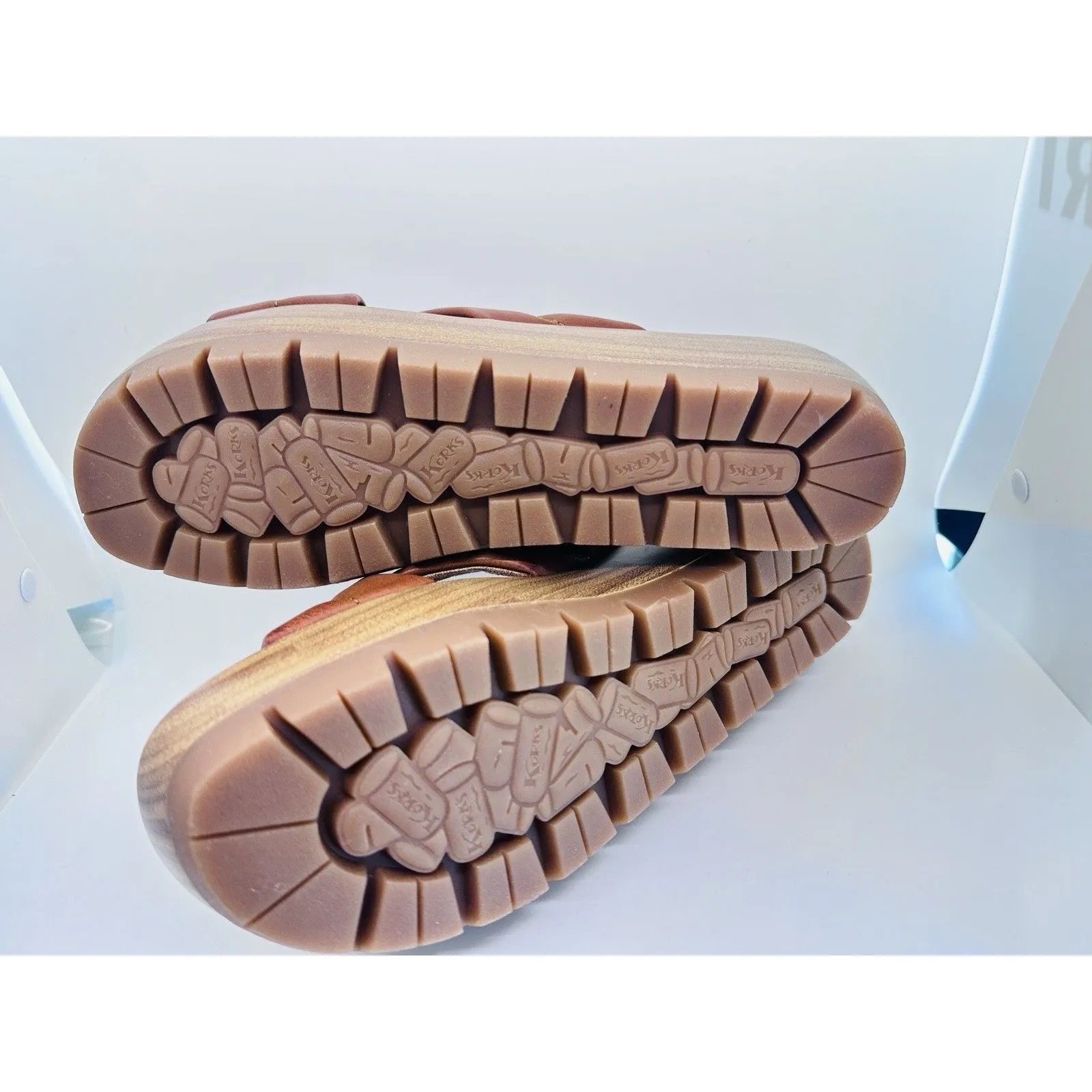 NIB Kork Ease Faithe Platform Sandals Women's Size 9 M Tan Leather Straps Wood - Image 10