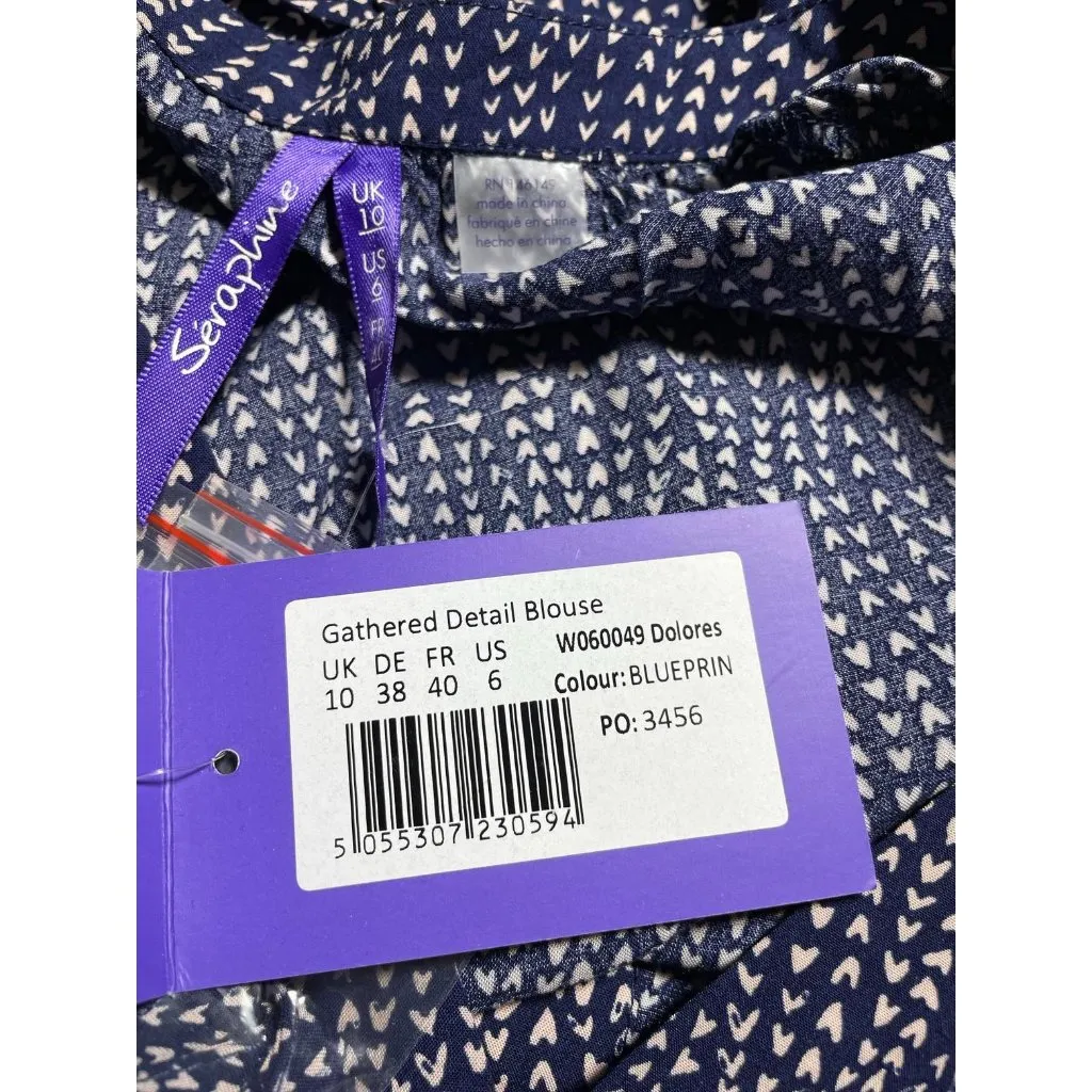 NEW Seraphine Size 6 Top Blouse Button Down Nursing Friendly Maternity - Image 5