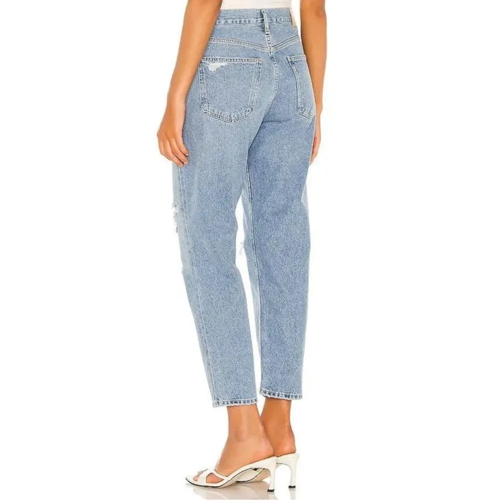 Citizens Of Humanity Marlee High Waist Distressed Tapered Jeans In Moondust - Image 3