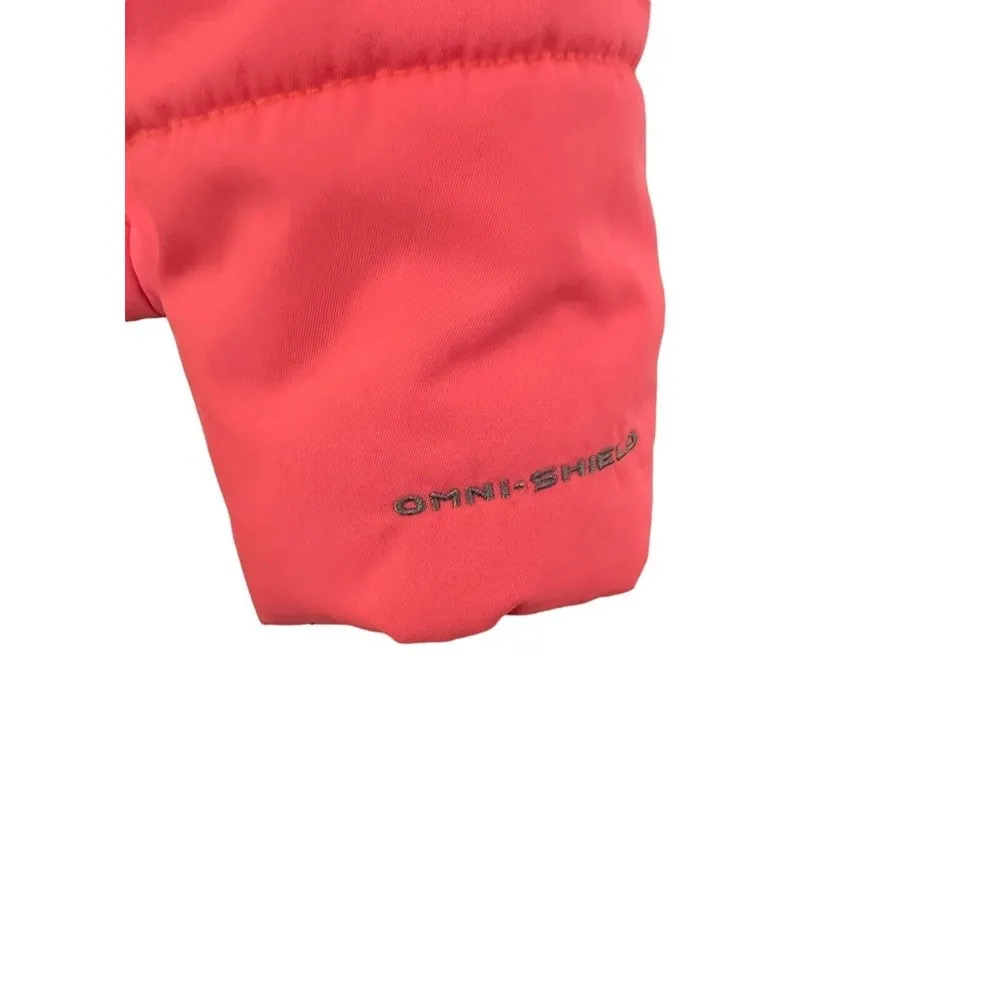Columbia Down Jacket Women Large Pink/ Salmon Full Zip Puffer - Image 14