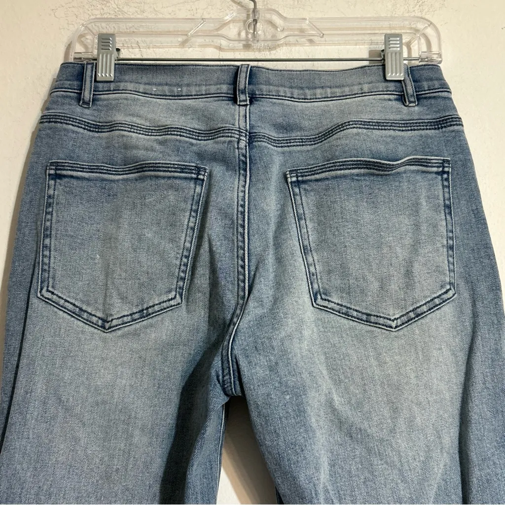 J. McLaughlin Clearwater Flare Seamed Jeans Light Wash Size 4 - Image 7