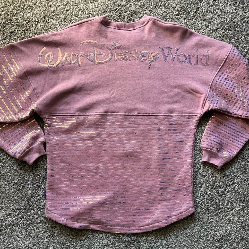 Walt Disney World 50th Anniversary Sequined Spirit Jersey Pink Adult - Image 2