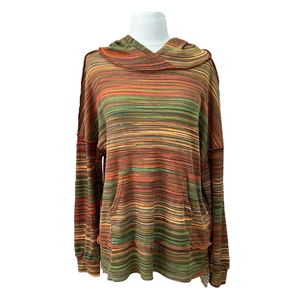 Haptics Multicolor Striped Pullover NWT Size Small Orange - Image 2