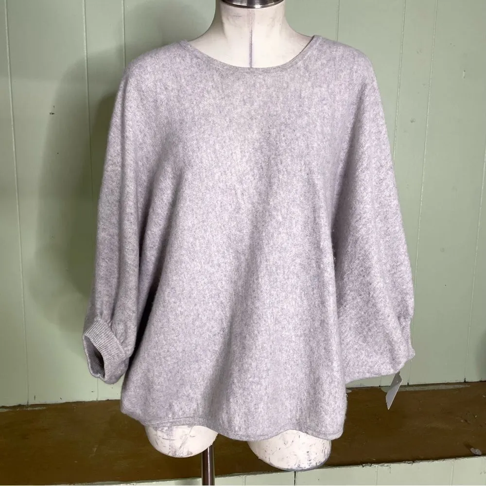Garnet Hill Cashmere Batwing Cape Slouchy‎ Sweater Small - Image 4