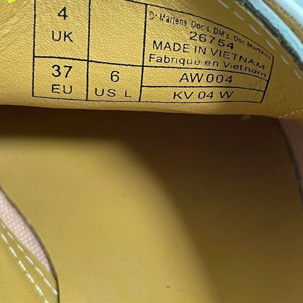 Dr. Martens‎ Oxford Shoes Women Size 7 White Patent Leather 26754 - Image 11