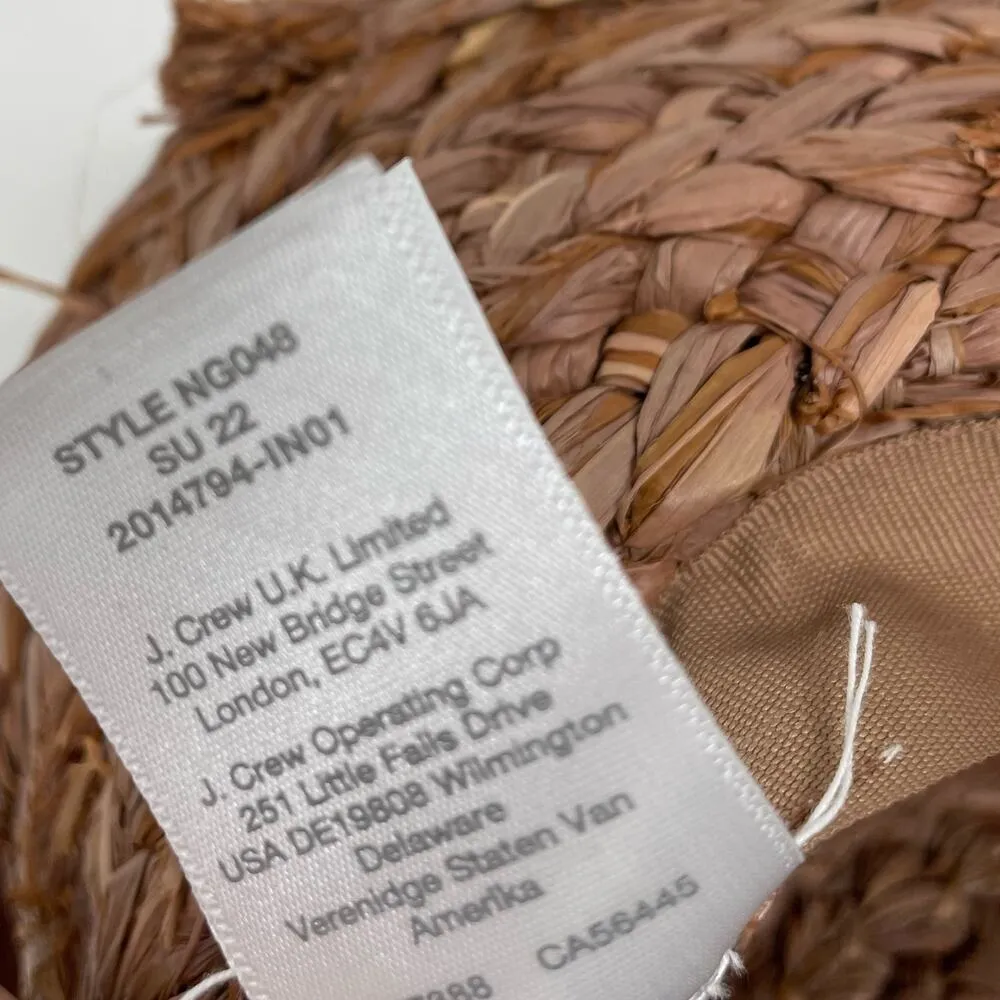 Chunky Straw Panama Hat Woven Raffia Coastal Cowgirl Western S M new - Image 9