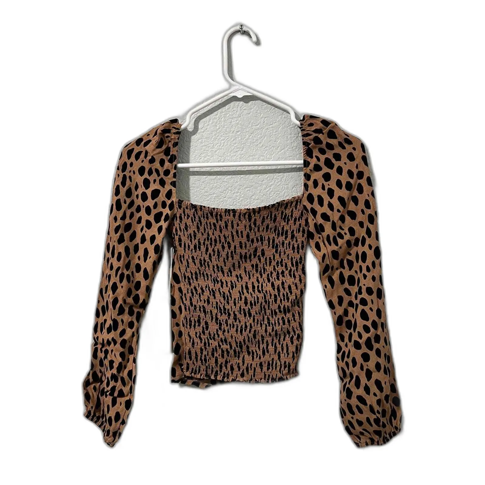 Reformation Reign Top in Bobcat Animal Print Size 0 - Image 2