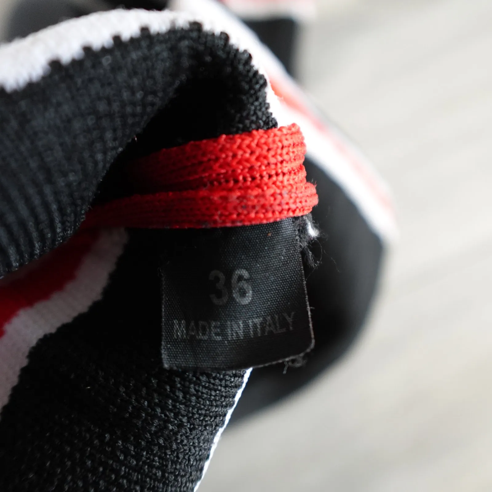 Givenchy Boots Thigh High Black Rubber Striped Sock - Image 14