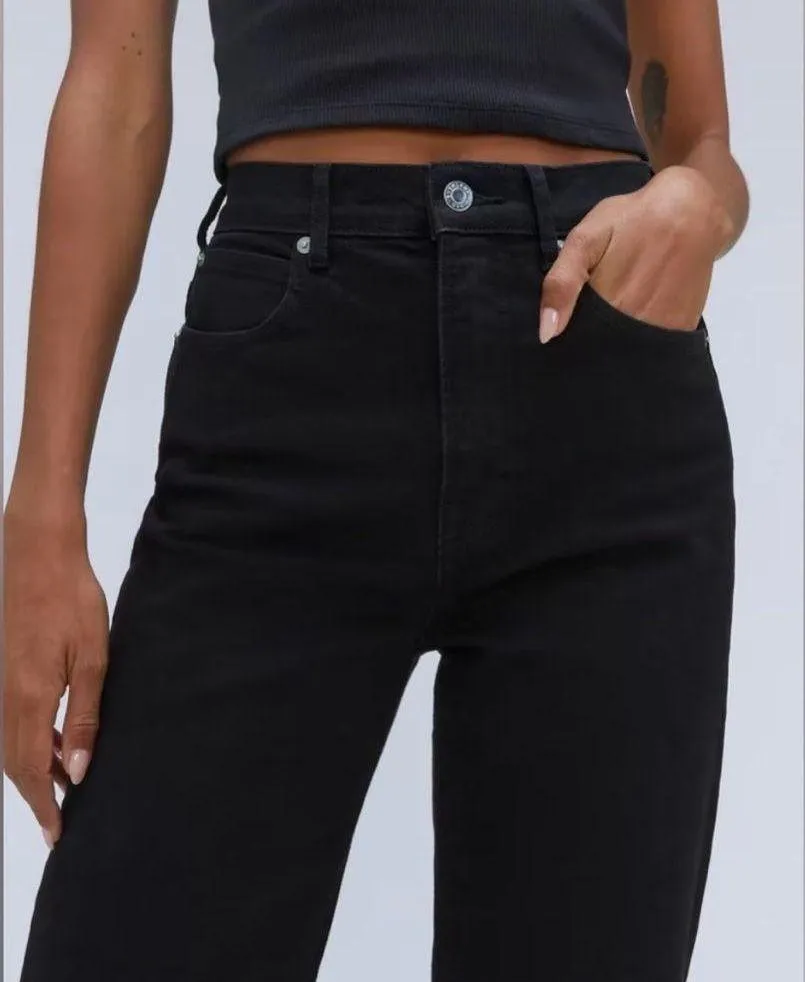 | The Way High Jean in Black with Raw Hem | womens 26 - Image 3