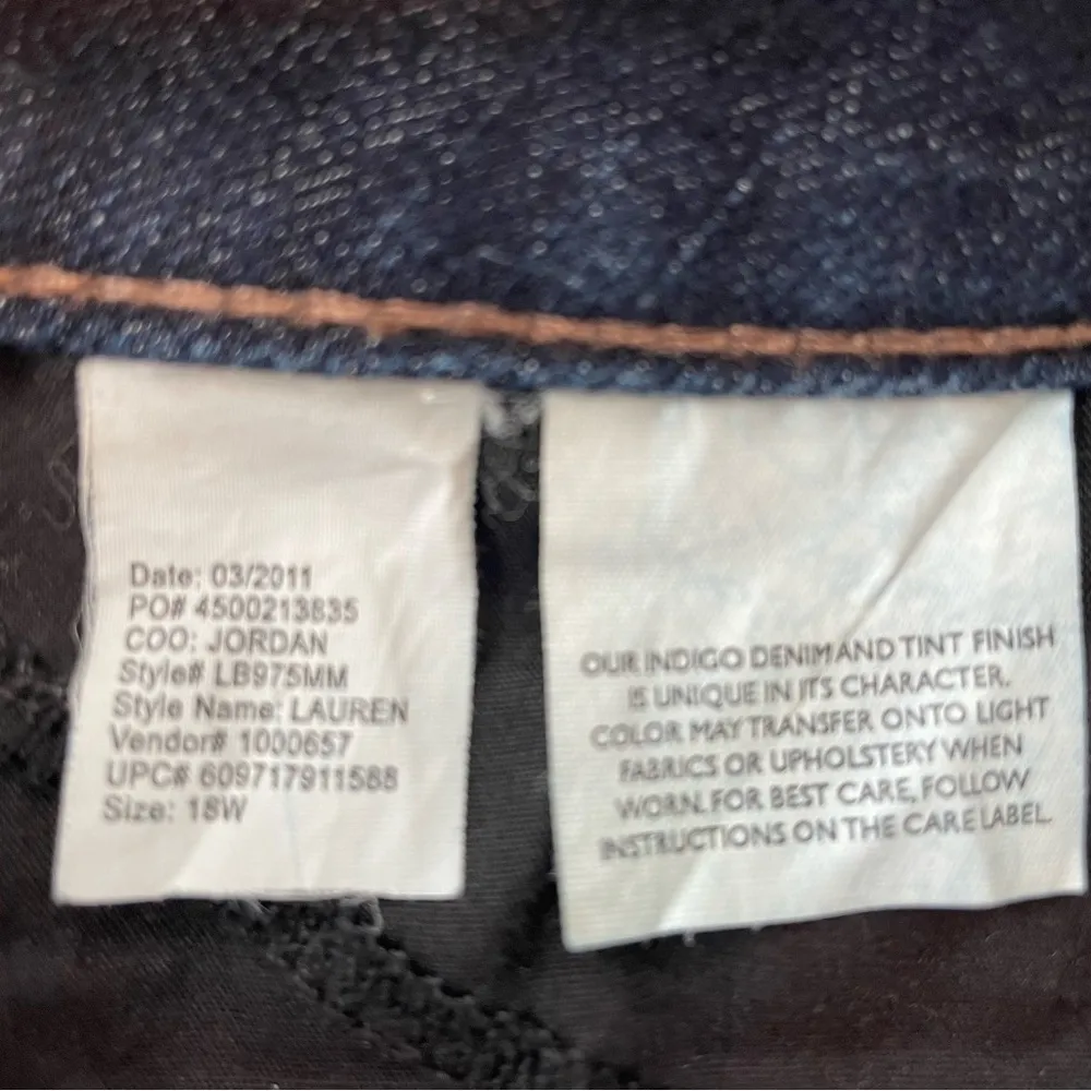 BandolinoBlu Womens Plus Capri Blue Jeans 18W - Image 6